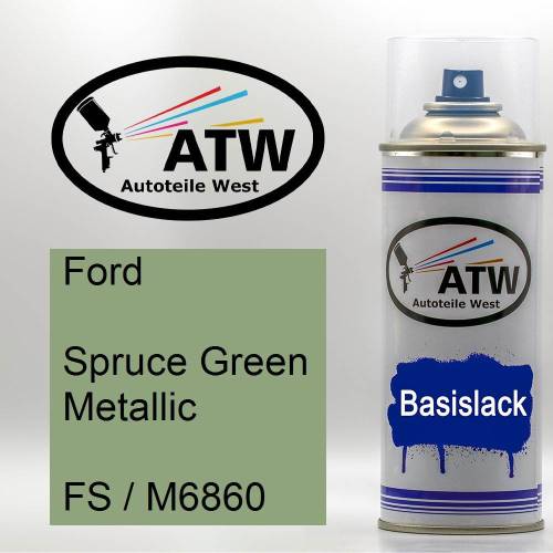 Ford, Spruce Green Metallic, FS / M6860: 400ml Sprühdose, von ATW Autoteile West.